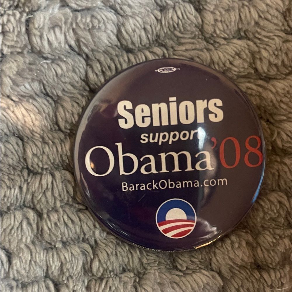Obama '08 Seniors Support Button